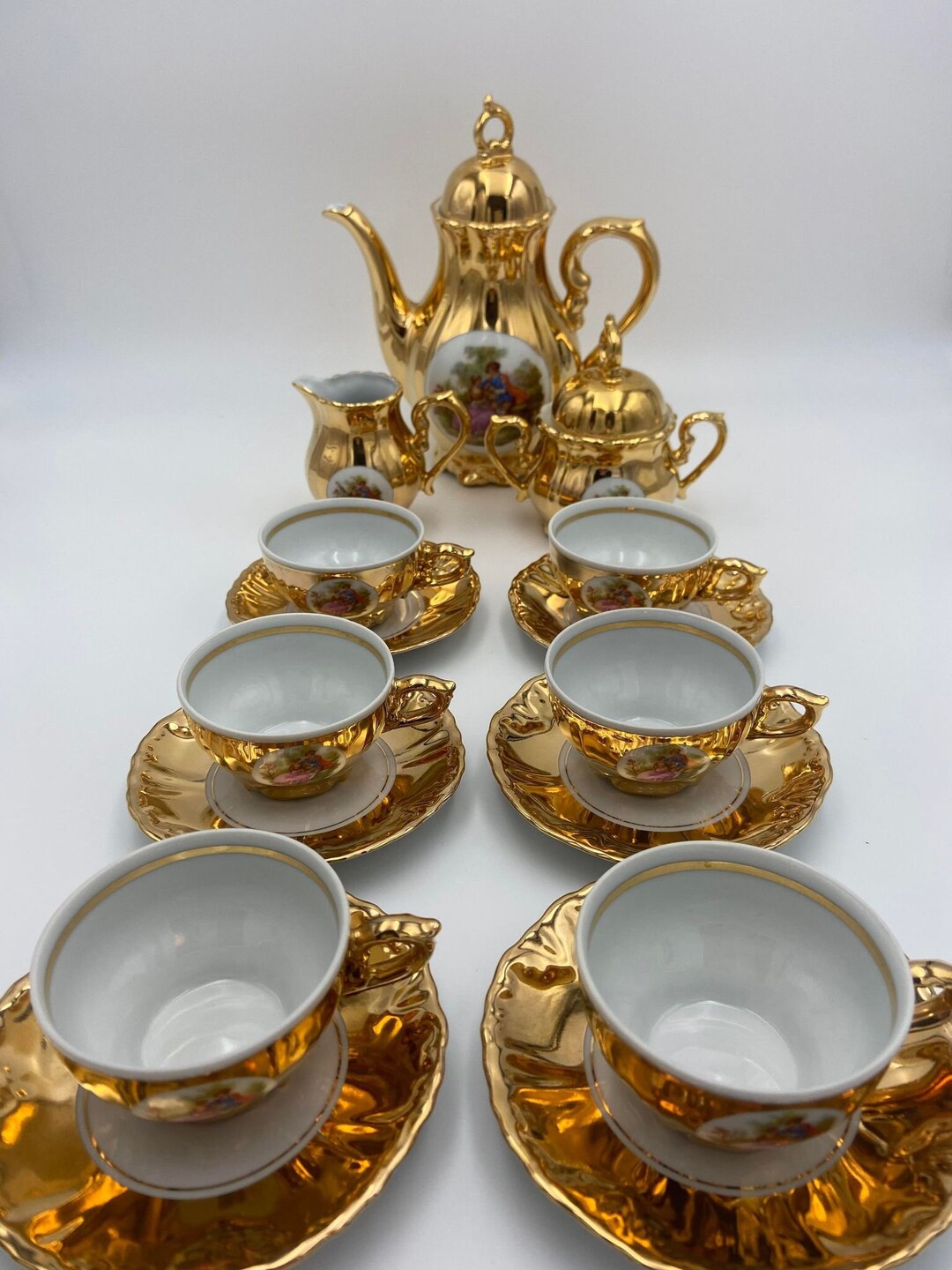 Vintage Best Bondware Fine China Porcelain Foreign Gold Color Etsy UK