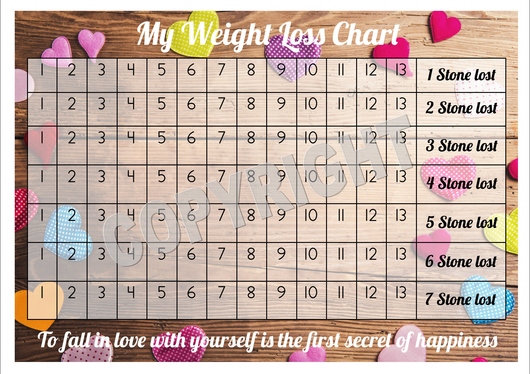 Weight Loss Tracker 15 UK