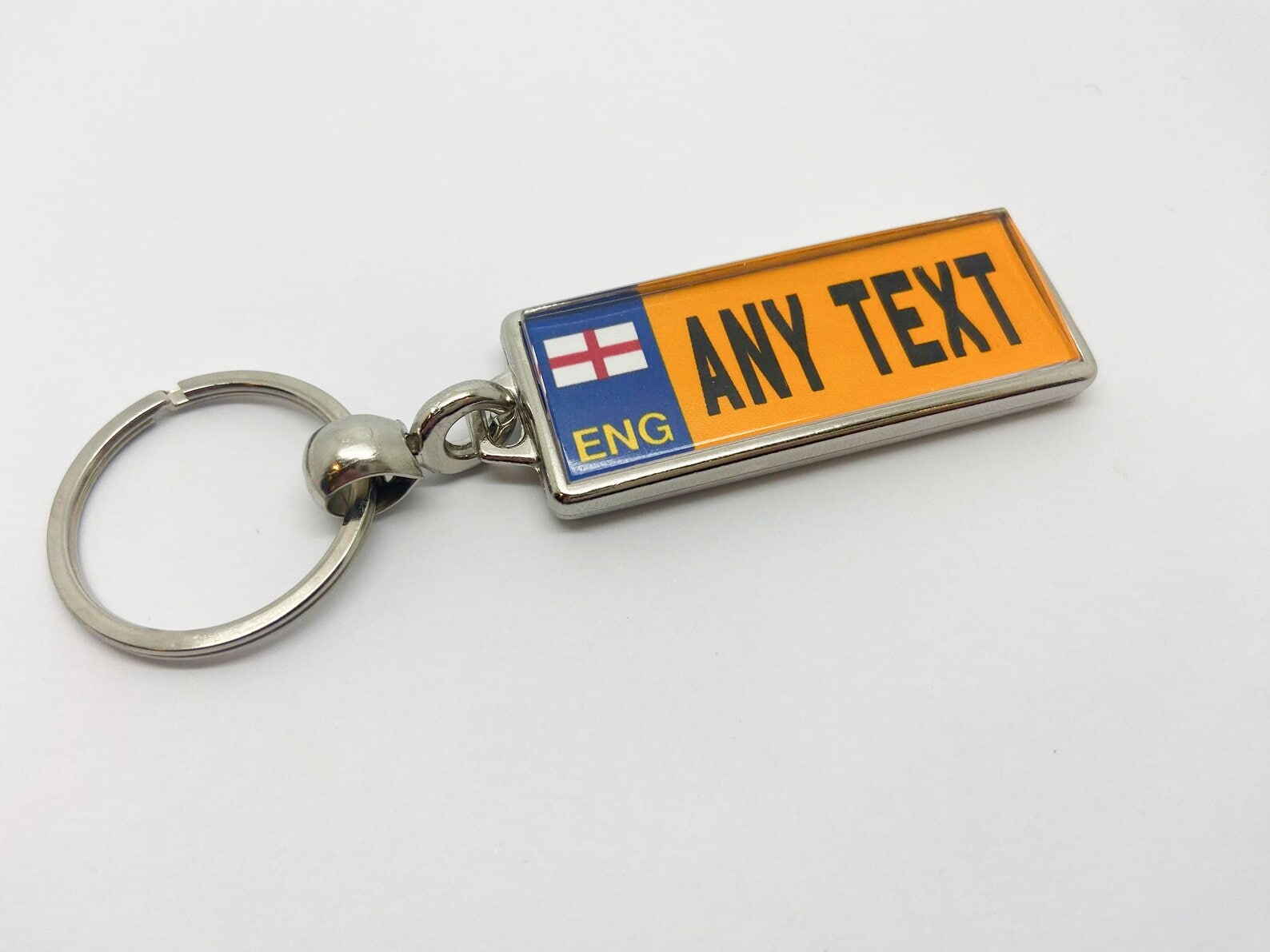 Car Registration Plate Gift Personalised GB Car Reg Keyring - Double Sided Metal Number Plate Key Ring Gift Double Sided Keyring Metal - Foto 7