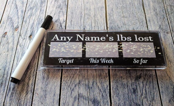 Personalised Weight Lost Magnet Or Desk Stand Weight Loss Etsy