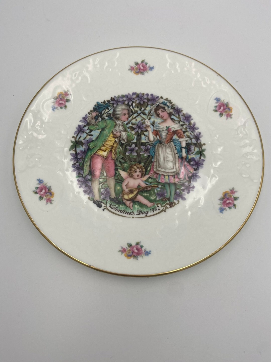 Royal Doulton Valentines Day Plate 1982 Valentines Day Present Gift Etsy