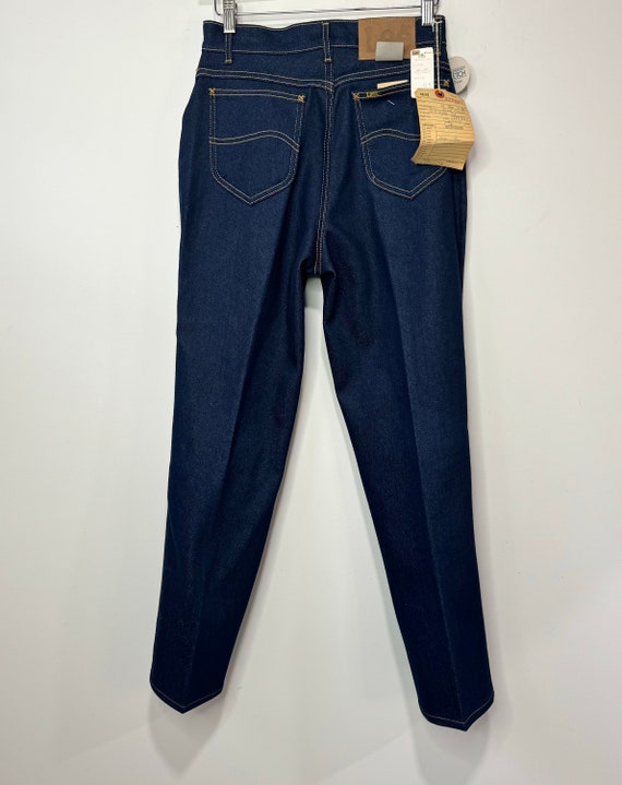 Vintage Lee Jeans High Waist Dark Blue Denim 38” … - image 1