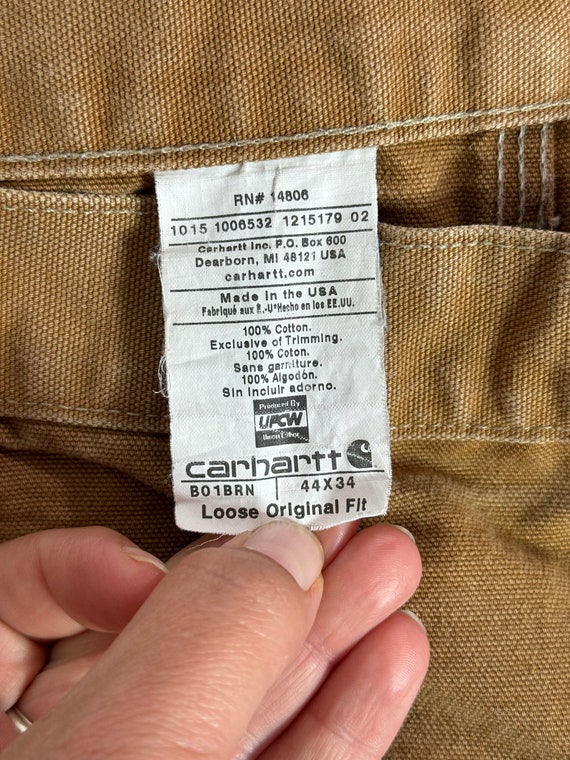 Vintage USA Men’s 44x34 Carhartt Double Knee Dung… - image 8