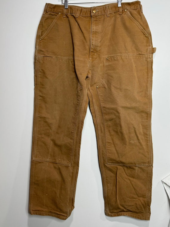 Vintage USA Men’s 44x34 Carhartt Double Knee Dung… - image 1