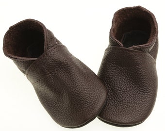 Cioccolato/Marrone, Scarpe per bambini, Scarpe per bambini in pelle, Scarpe per bambini con suola morbida, Mocassini per culla, Stivaletti per bambini, Pantofole per neonati, Evtodi