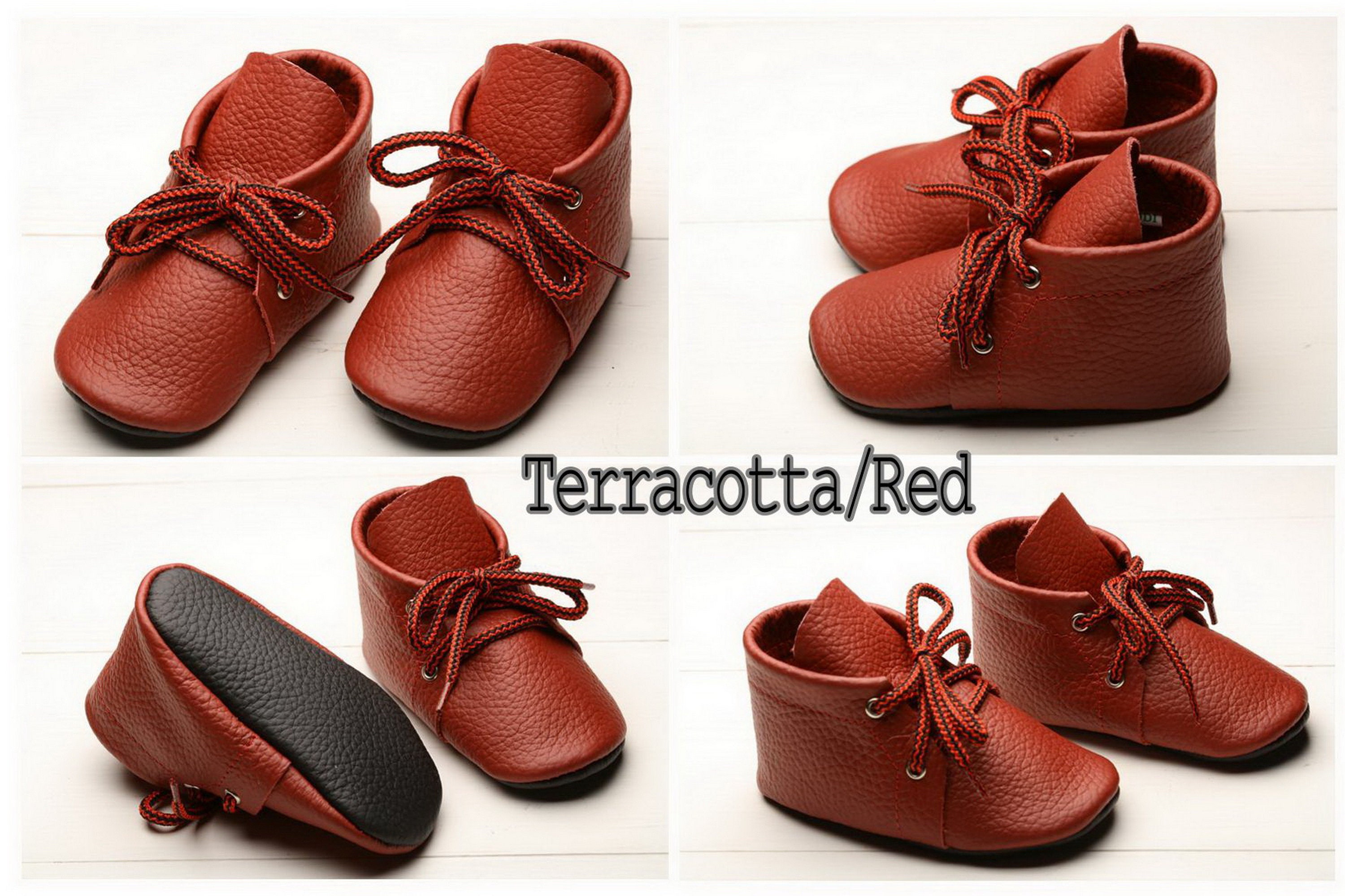 Black Baby Oxford Shoes Leather Baby Lace up Boots Baby Etsy