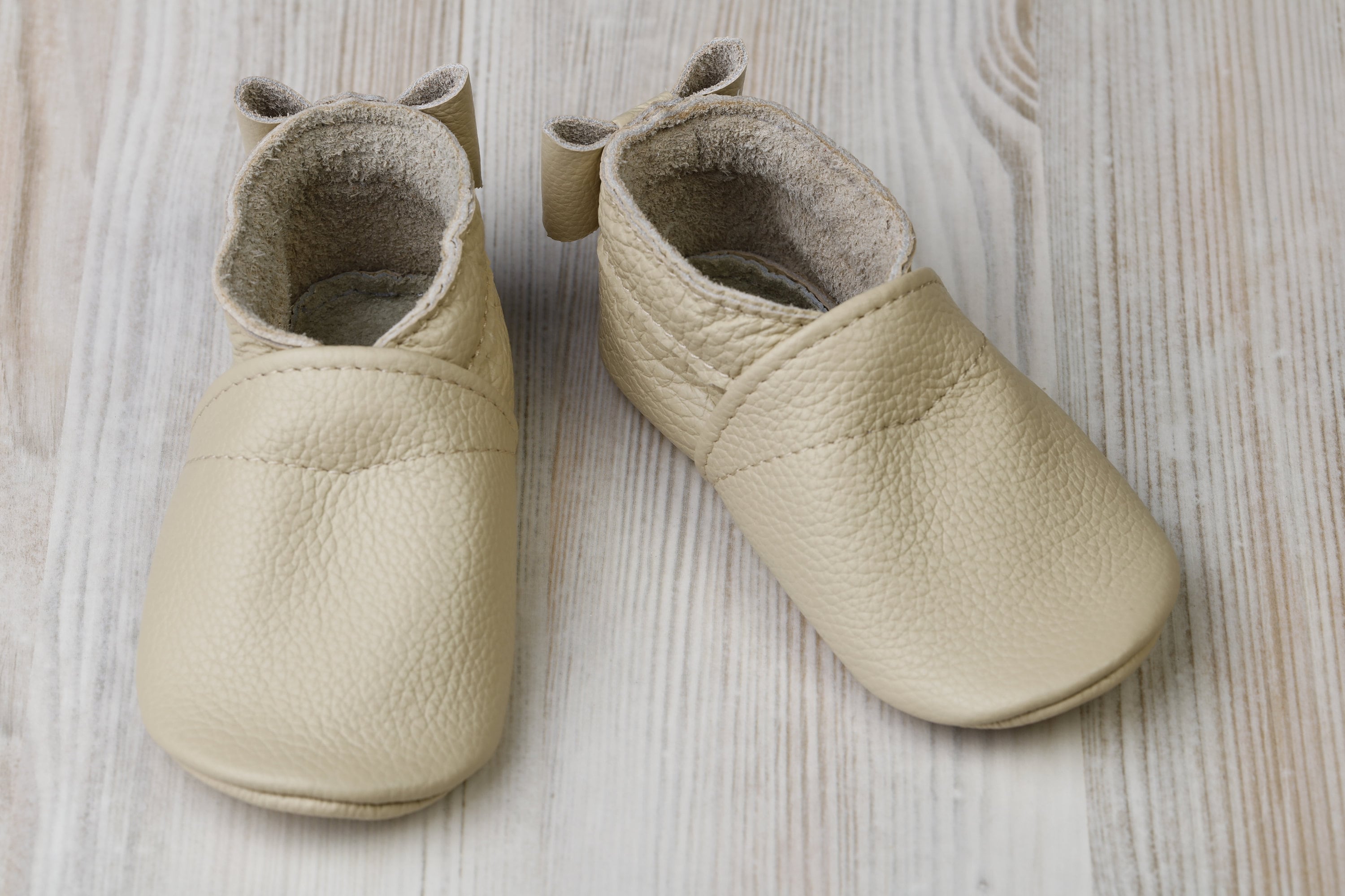 Ivory Baby Shoes Soft Sole Baby Shoes Leather Baby Shoes Etsy