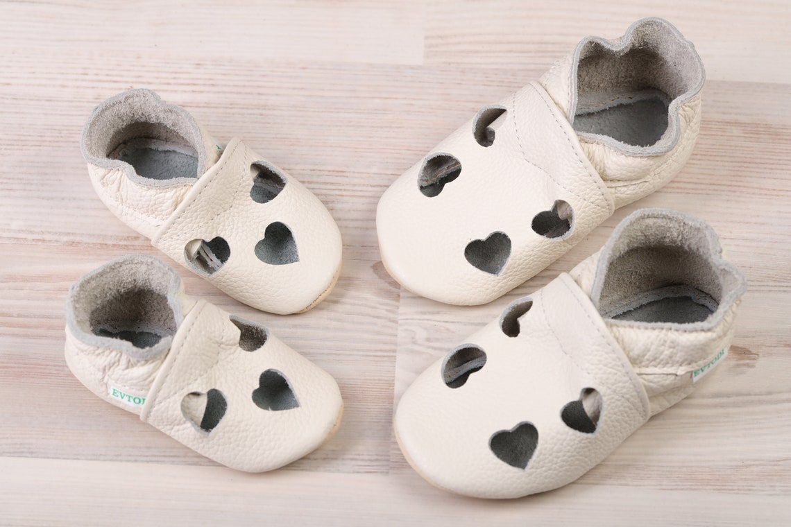 Milky White Leather Baby Sandals Soft Sole Baby Shoes Etsy