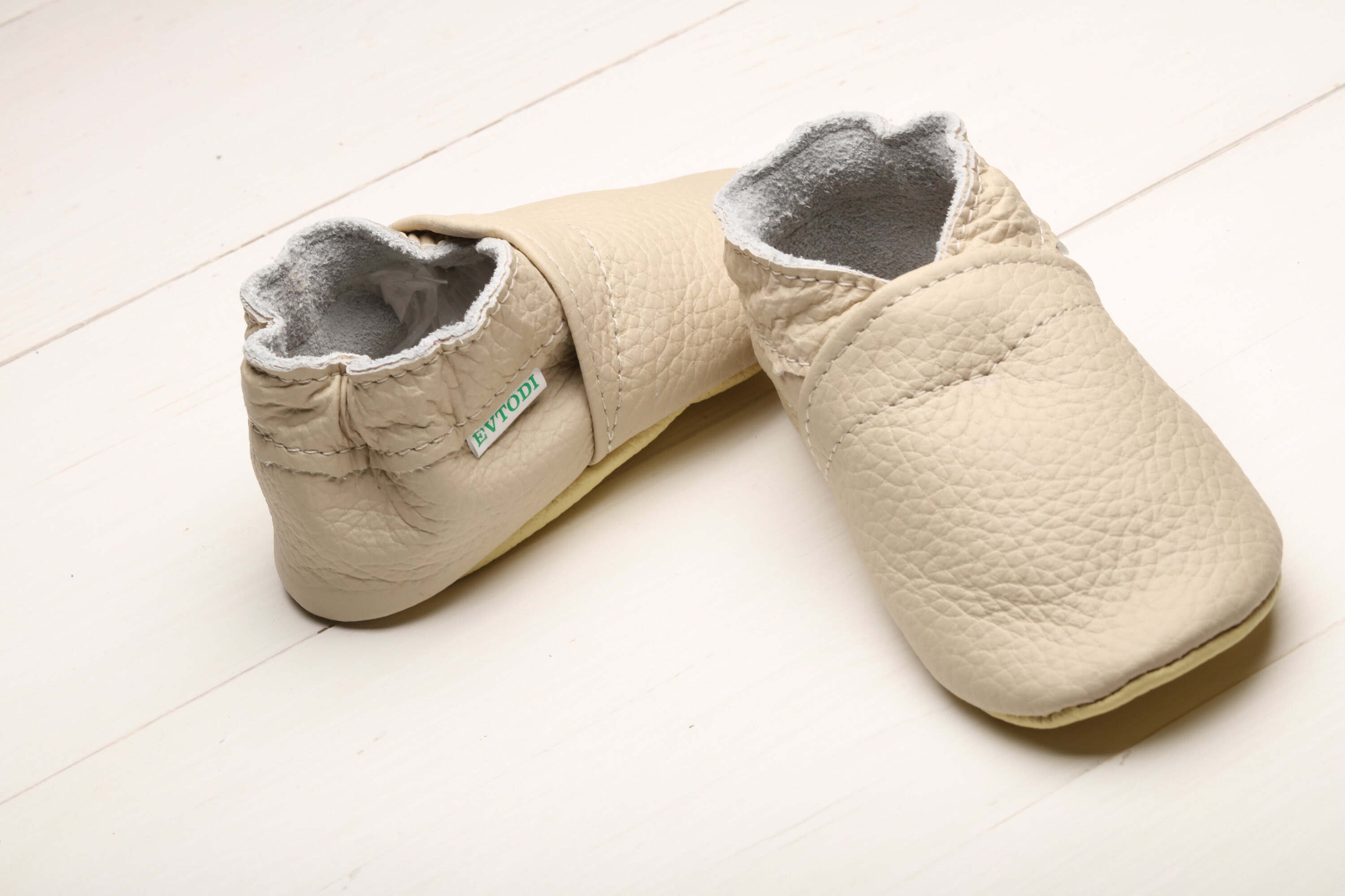 Ivory Baby Shoes Leather Baby Shoes Toddler Shoes Soft Sole Etsy