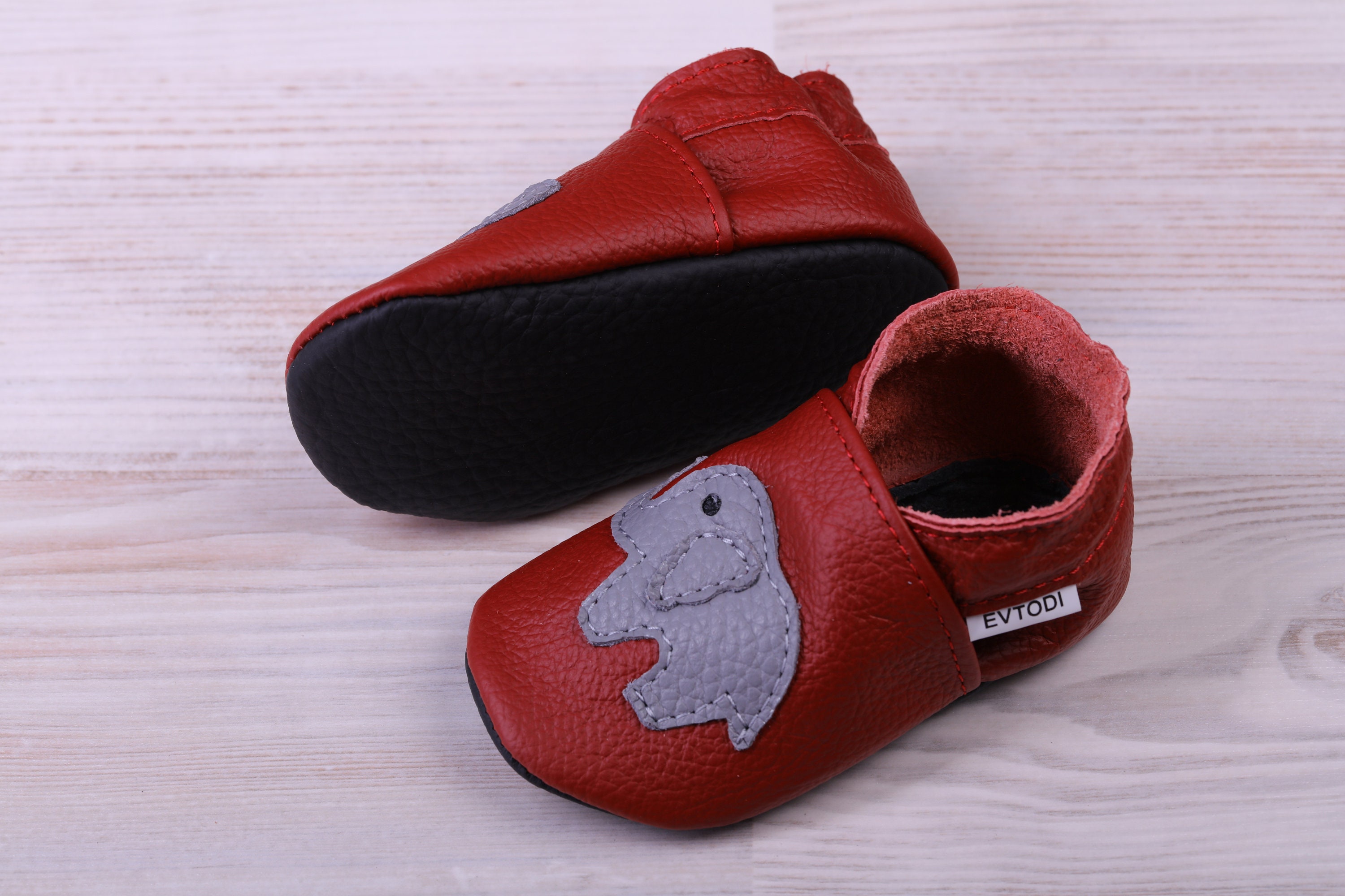 Elephant Leather Baby Shoes Baby Moccasins Soft Sole Etsy