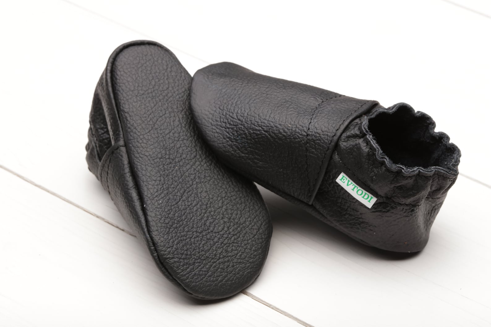 Black Baby Shoes Soft Sole Baby Shoes Leather Baby Shoes Etsy