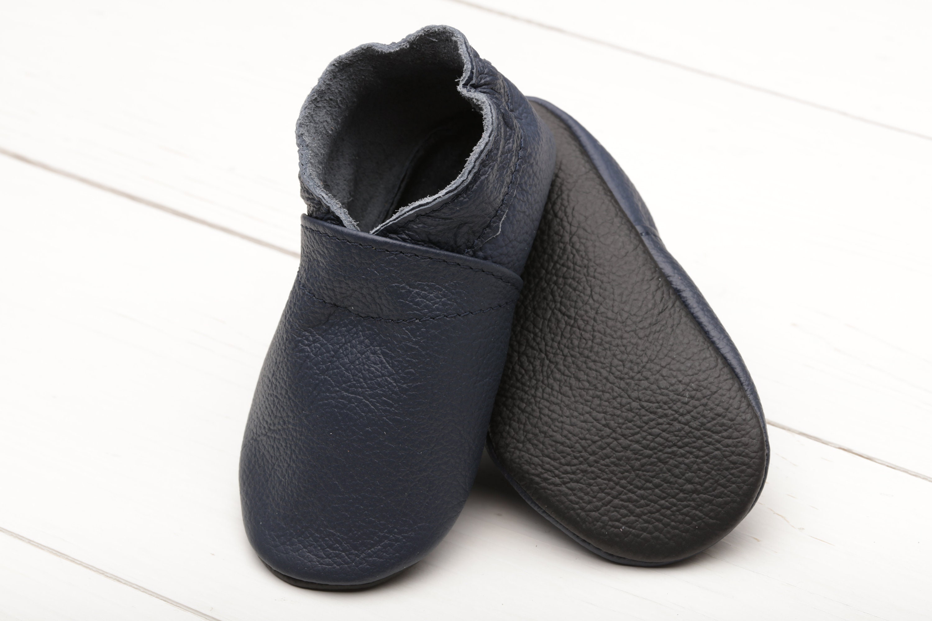 navy blue infant shoes