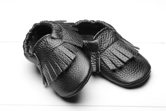Boys black cheap moccasins