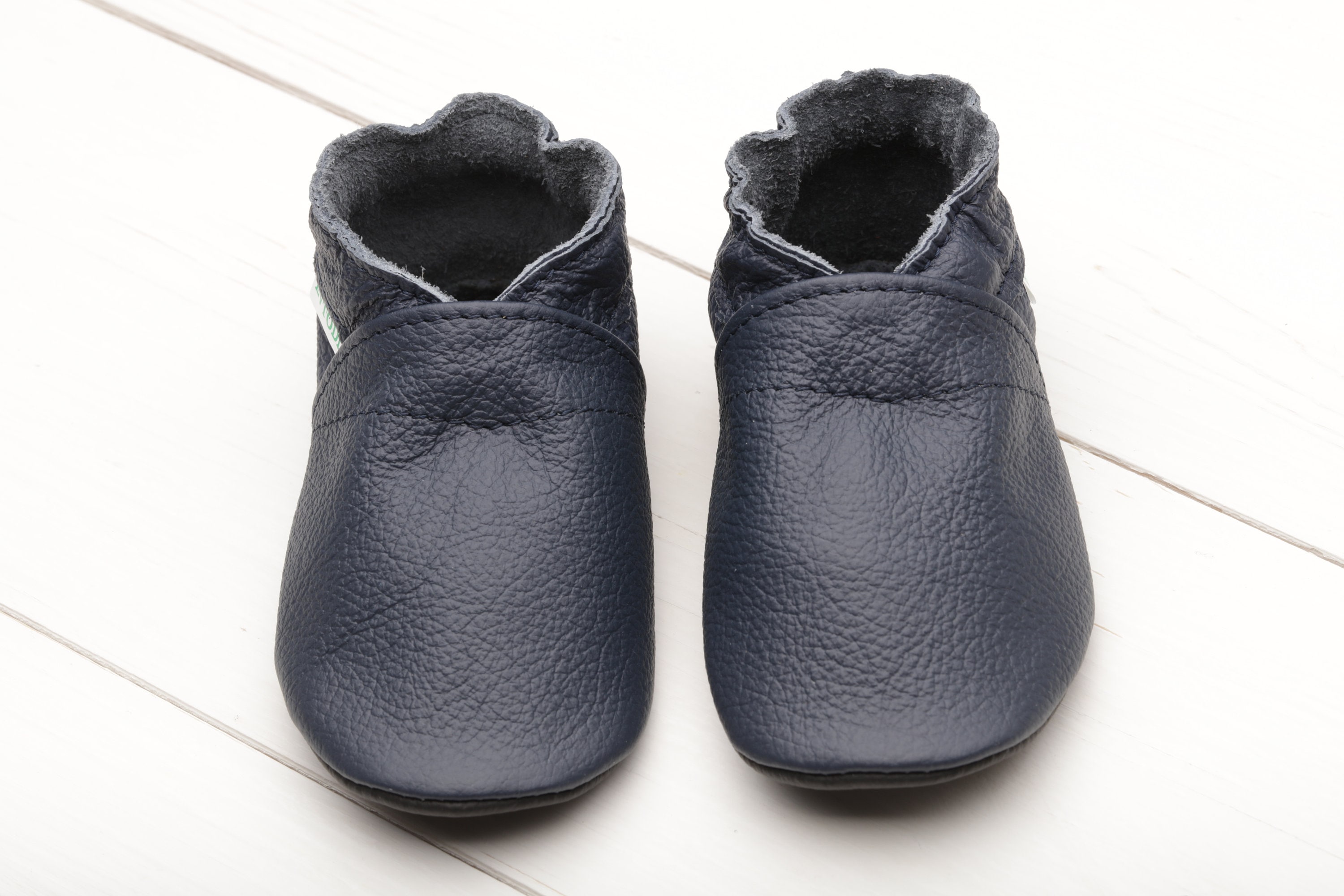 navy blue infant shoes