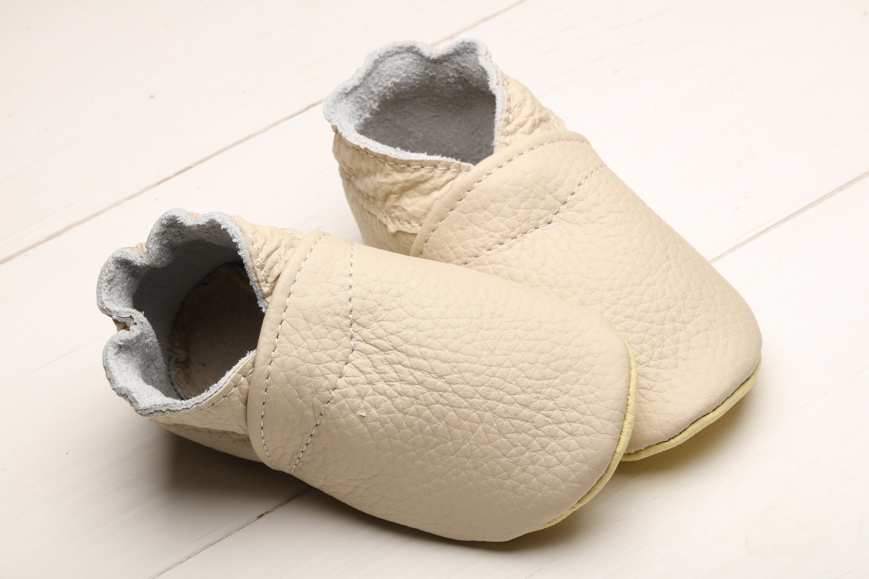 Ivory Baby Shoes Leather Baby Shoes Toddler Shoes Soft Sole | Etsy