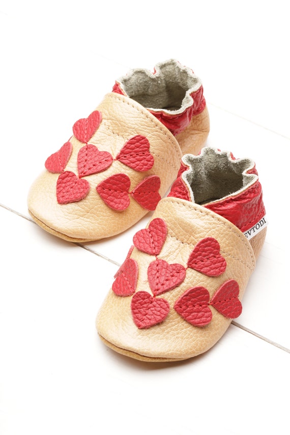 tan baby shoes