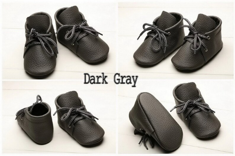 Black Baby Oxford Shoes Leather Baby Lace up Boots Baby - Etsy