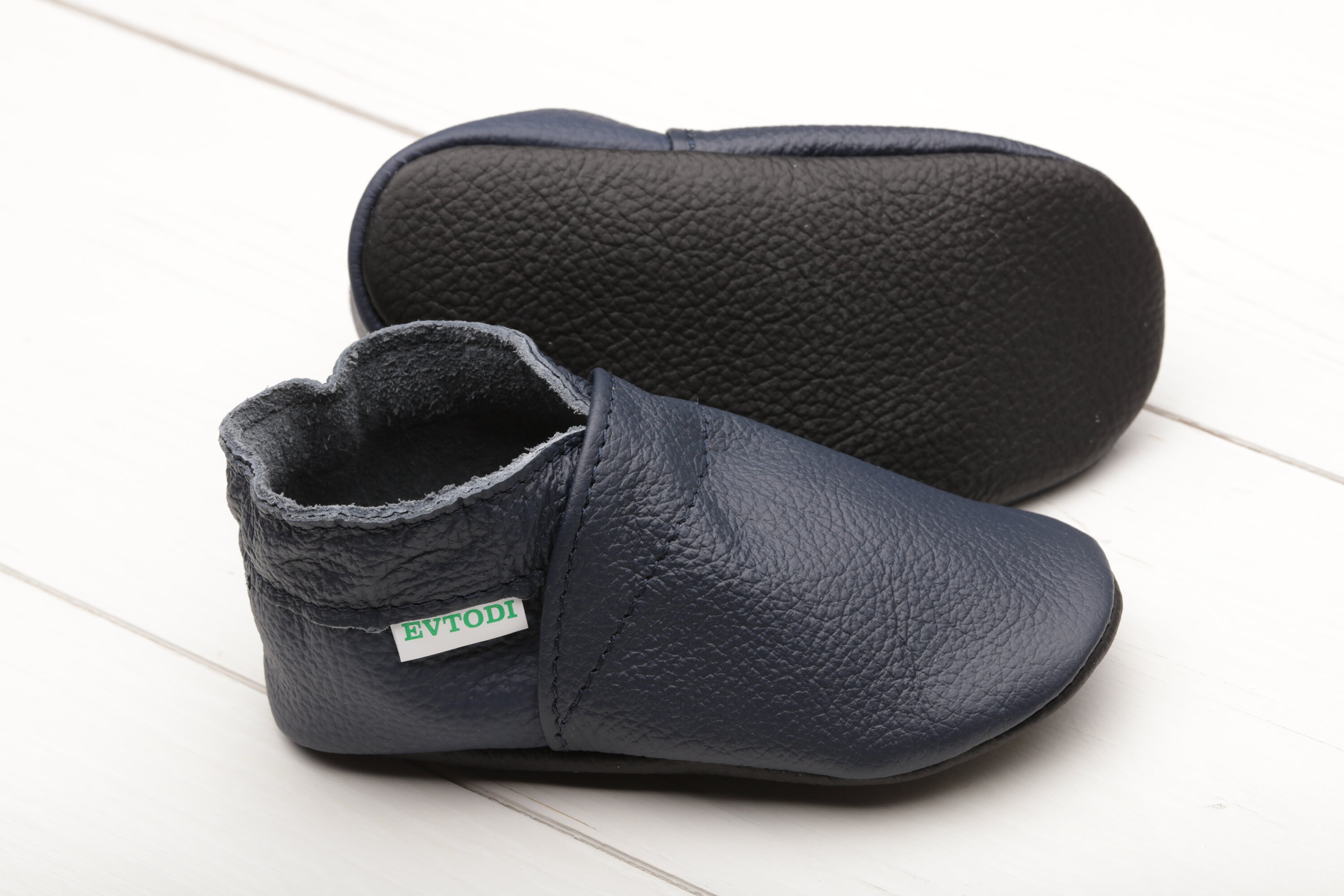 navy blue infant shoes