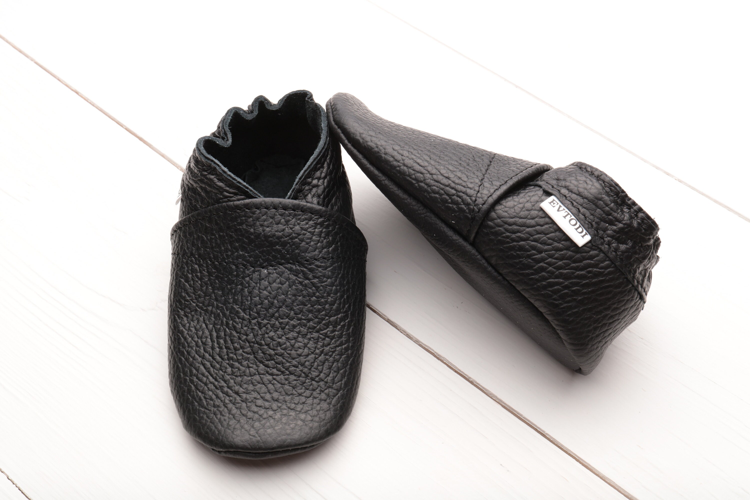 Black Baby Shoes Leather Baby Shoes Shower Gift Toddler - Etsy