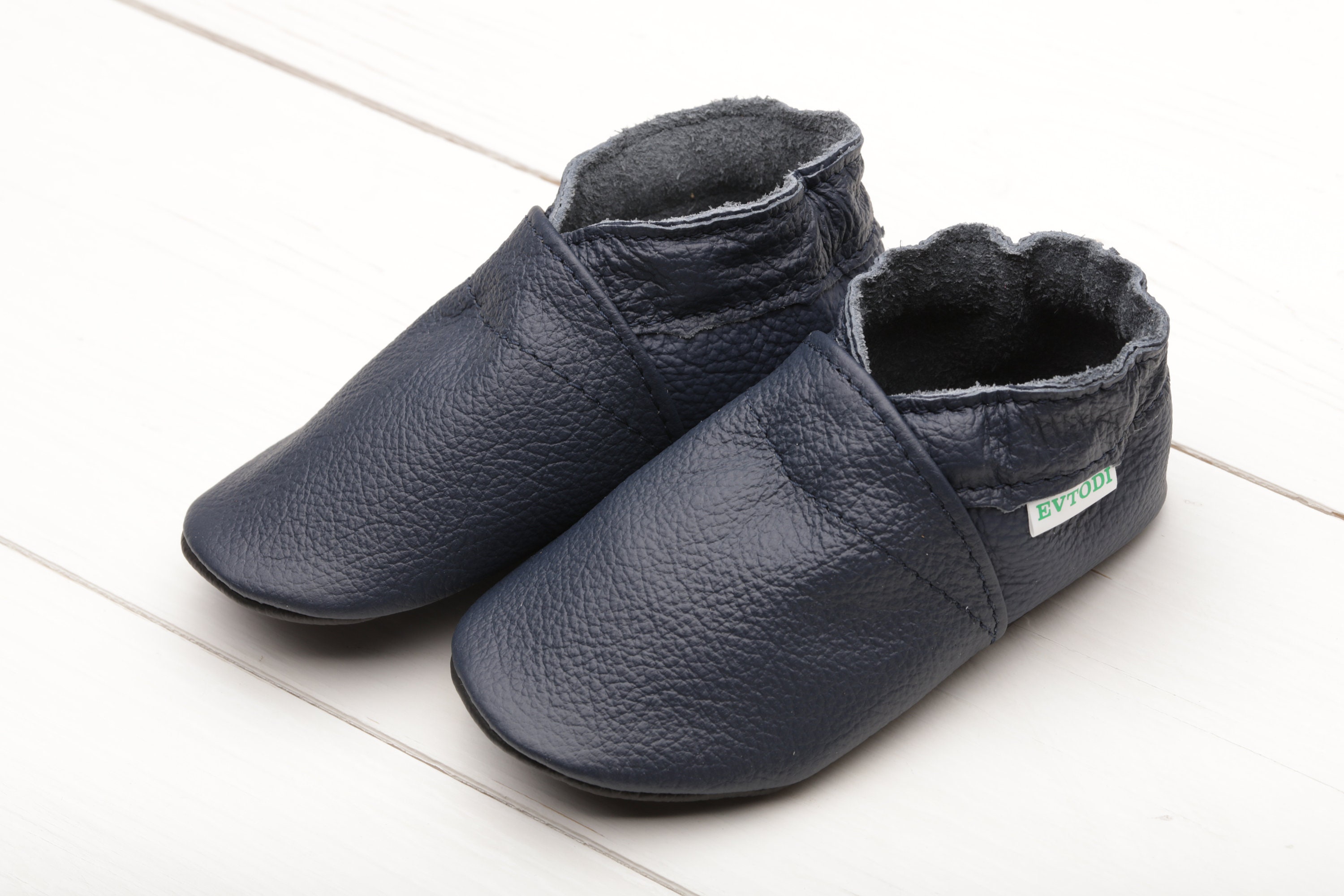 navy blue infant shoes