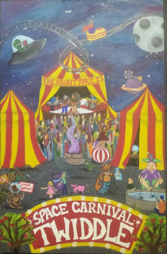 Print of Space Carnival Twiddle poster 4/23