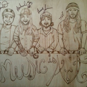 Twiddle &quot;music is art&quot; print only