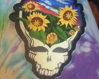 JEMaginations Sunflower Stealie Sticker