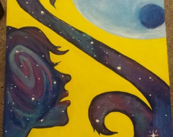 Gratefully inspired universe painting original