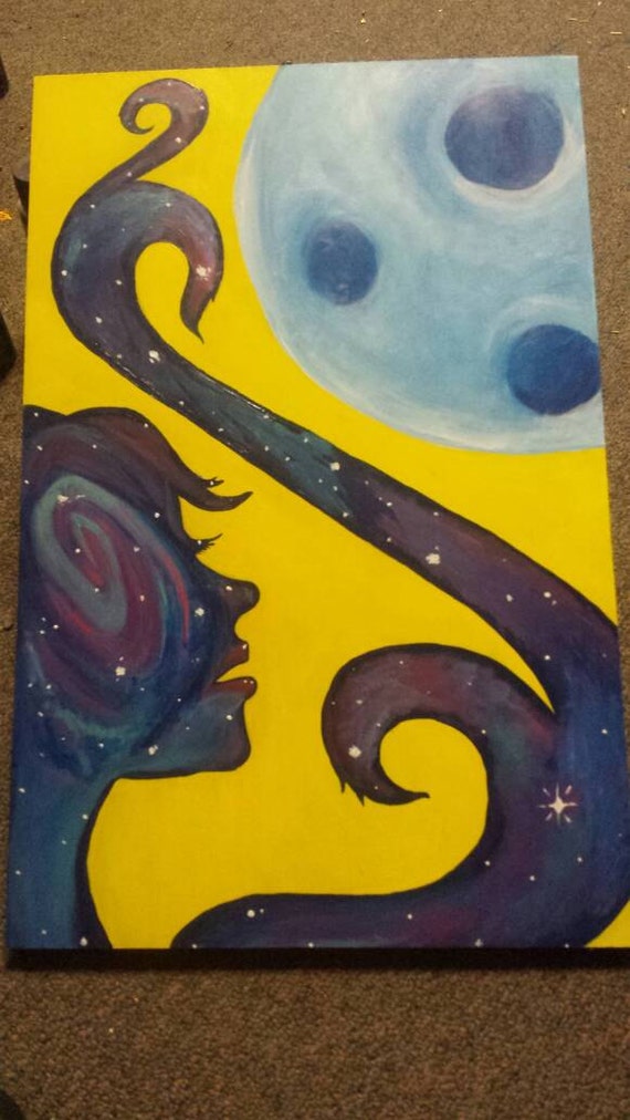 Gratefully inspired universe painting original