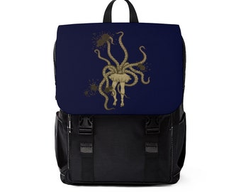 Unisex Casual Shoulder Backpack-with inktopus design by JEMaginations