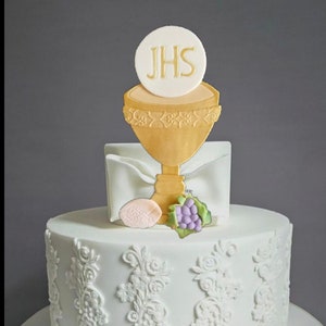 Cross Cake Topper, Communion Cake Topper, Baptism Cake Topper, Christening Cake Topper, Communion Cross, Cake White Cross, Holly Communions