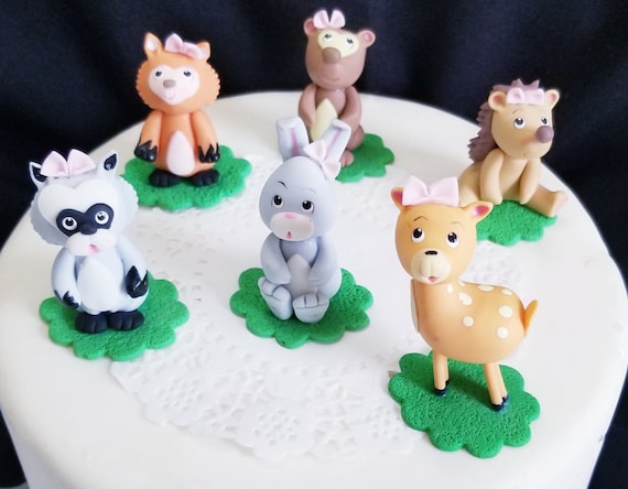 enchanted forest baby shower cake