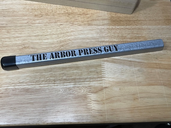 Steel arbor press handle extension 15”