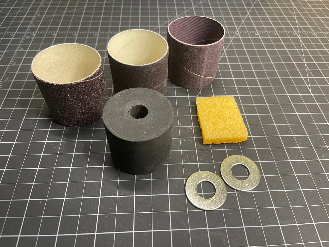 2 Sanding Sleeve for Harbor Freight Buffer Motor. Etsy