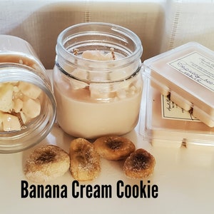 Banana Cream Cookie Soy Candle or Wax Melts