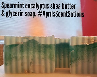 Spearmint and Eucalyptus Glycerin Soap #moisturizing