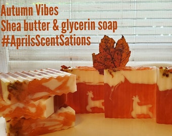 Autumn Vibes shea butter and glycerin soap with jojoba beads