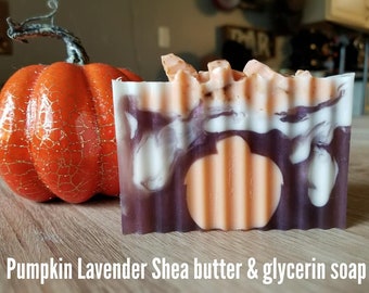 Spicy Pumpkin Lavender Shea Butter Glycerin Soap