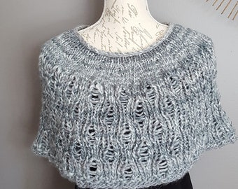 PATTERN knitting pattern shawl shoulder cover knitting pattern for her knitting pattern indoor poncho for her knit pattern knitted