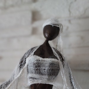 Angel  Paverpol art statue recycled item ready to ship