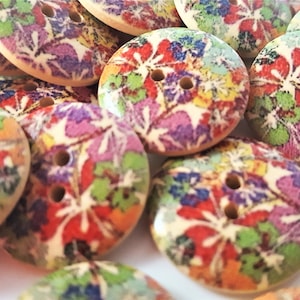 5 wood buttons 1&#39;&#39; wooden buttons for hats wood button for sewing for craft for DIY projects for scrapbooking wood buttons for decoration