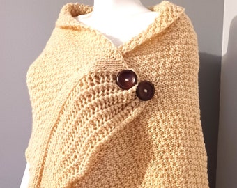 Handmade knit alpaca capelet shoulder cover for woman gift for her gift shoulder cover accessory ready to send 23005