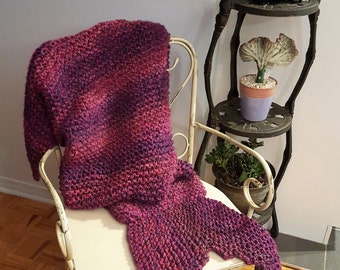 Mermaid tail blanket knitting  PATTERN mermaid blanket mermaid pattern for toddler teen adult fish tail pattern knitted mermaid pattern
