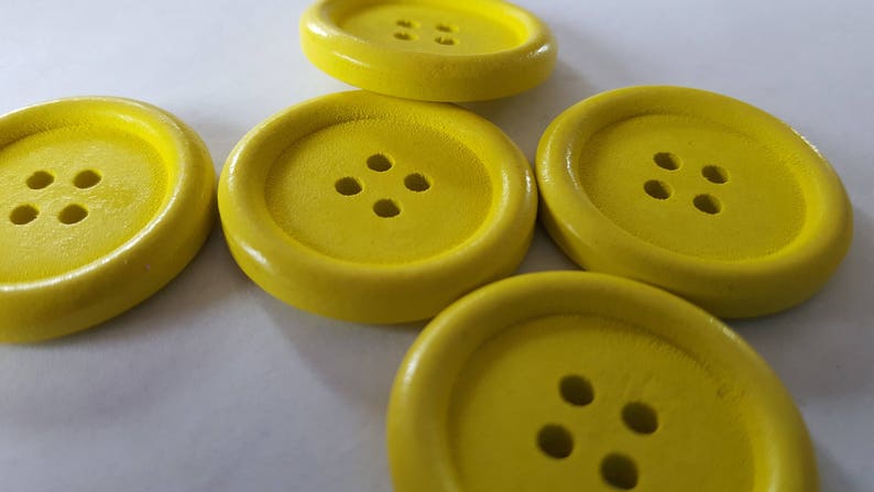 5 Wood buttons 1.25 inches buttons for hats big wood button for headband wood buttons wood buttons for patterns wood buttons for craft image 4