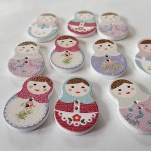 10 buttons 1 1/4'' wooden buttons for hats wood button for sewing for craft for DIY projects for scrapbooking wood buttons for decoration