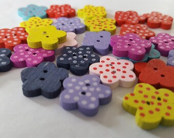 25 wood buttons 1/2'' wooded buttons 2 holes buttons for craft for projects for sewing for craft buttons for scrapbooking DIY projects
