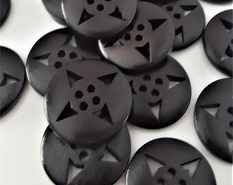 5 Wood buttons 1 inch buttons for hats wood buttons for craft for sewing wood buttons for scrapbooking for DIY projects wood buttons carft