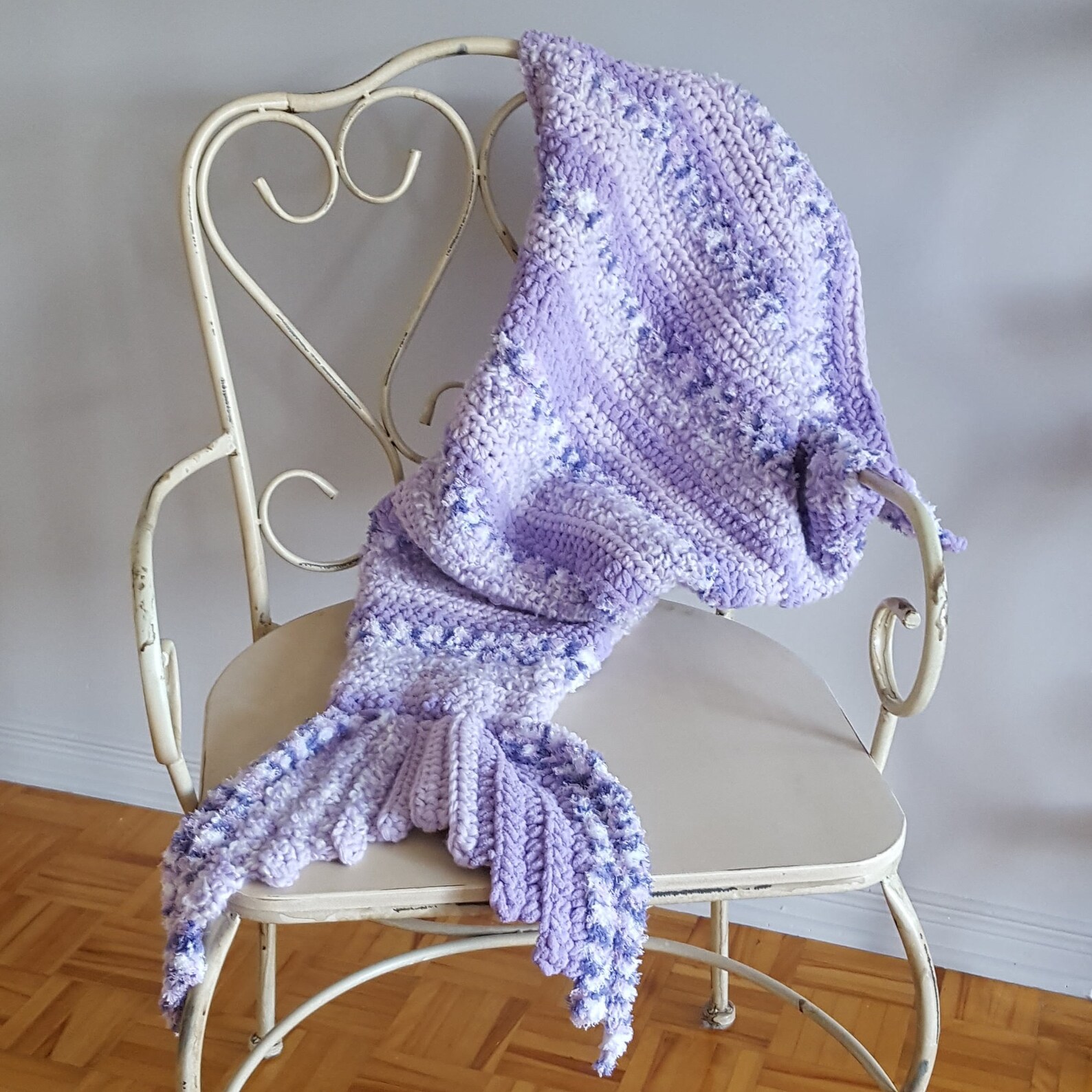 Couverture Sirène Heartybay Violette - Sac De Couchage En Tricot Taille Adulte