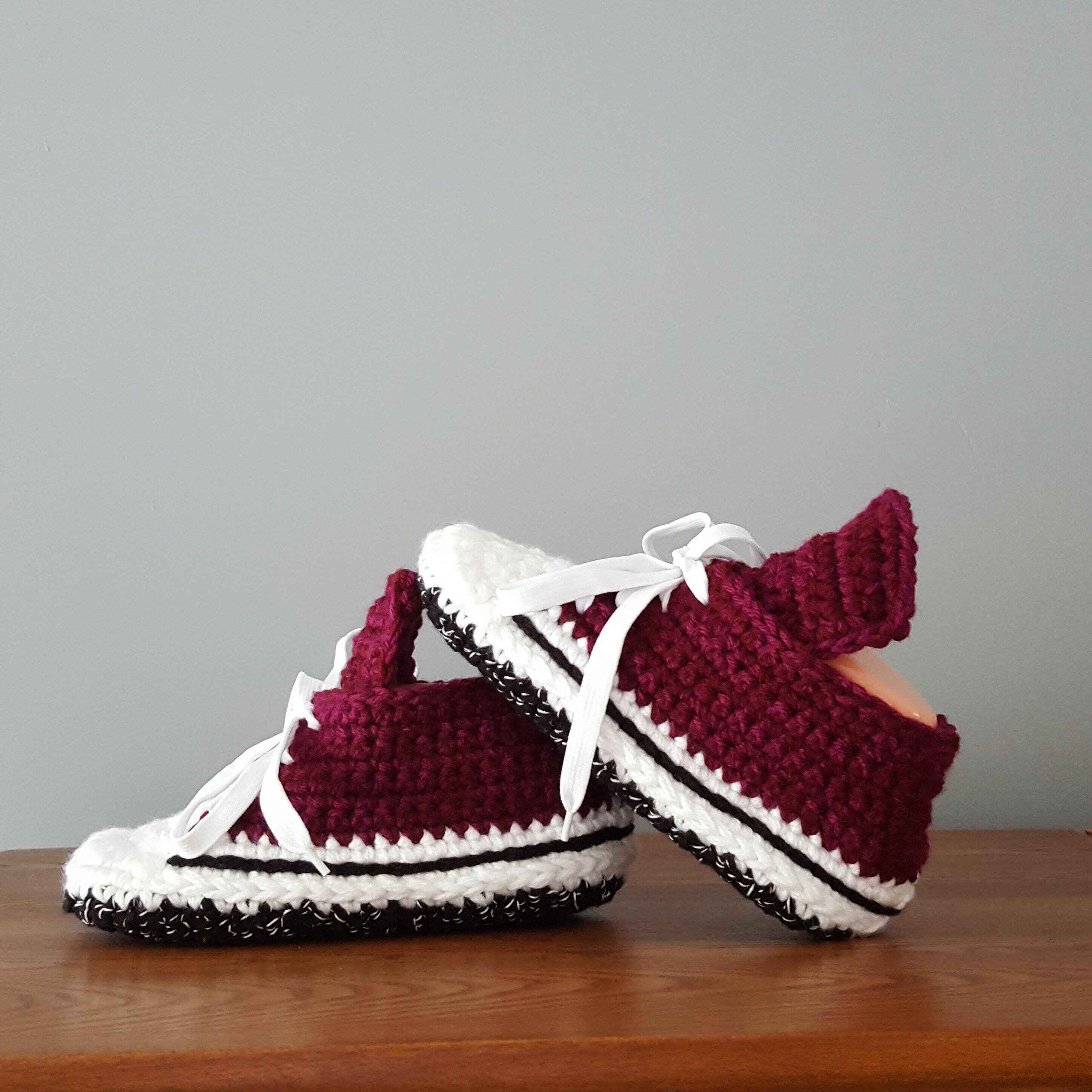 crochet tennis shoes pattern