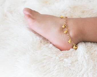 Baby leg chain gold discount
